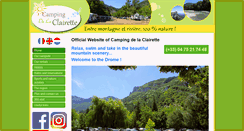 Desktop Screenshot of campingdelaclairette.com